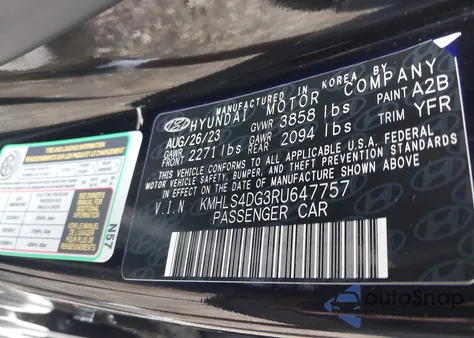 2024 Hyundai Elantra Sel from USA, damaged, VIN KMHLS4DG3RU647757